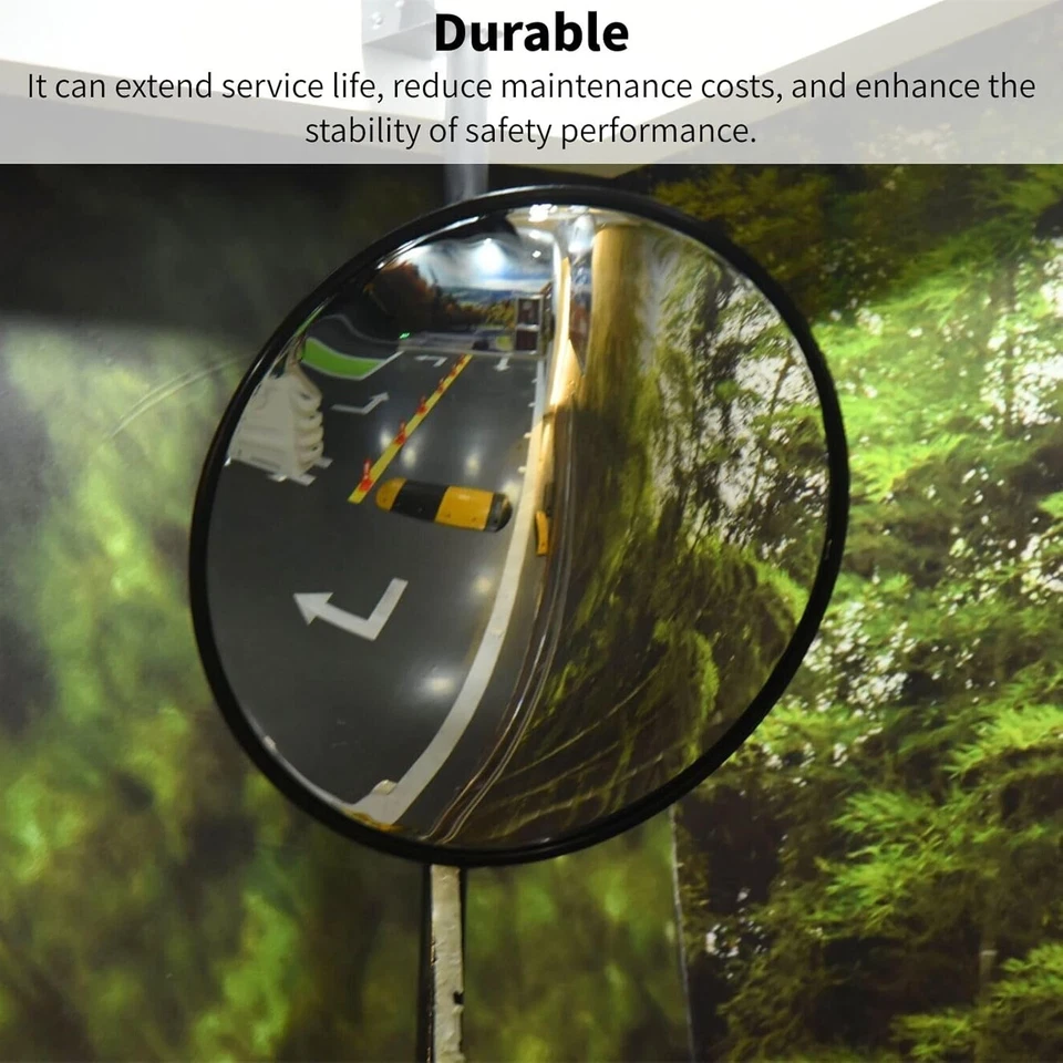 18''24'' 32'Black Convex Mirror for Universal Includes Wall Install Kits Garages - Image 4 of 4