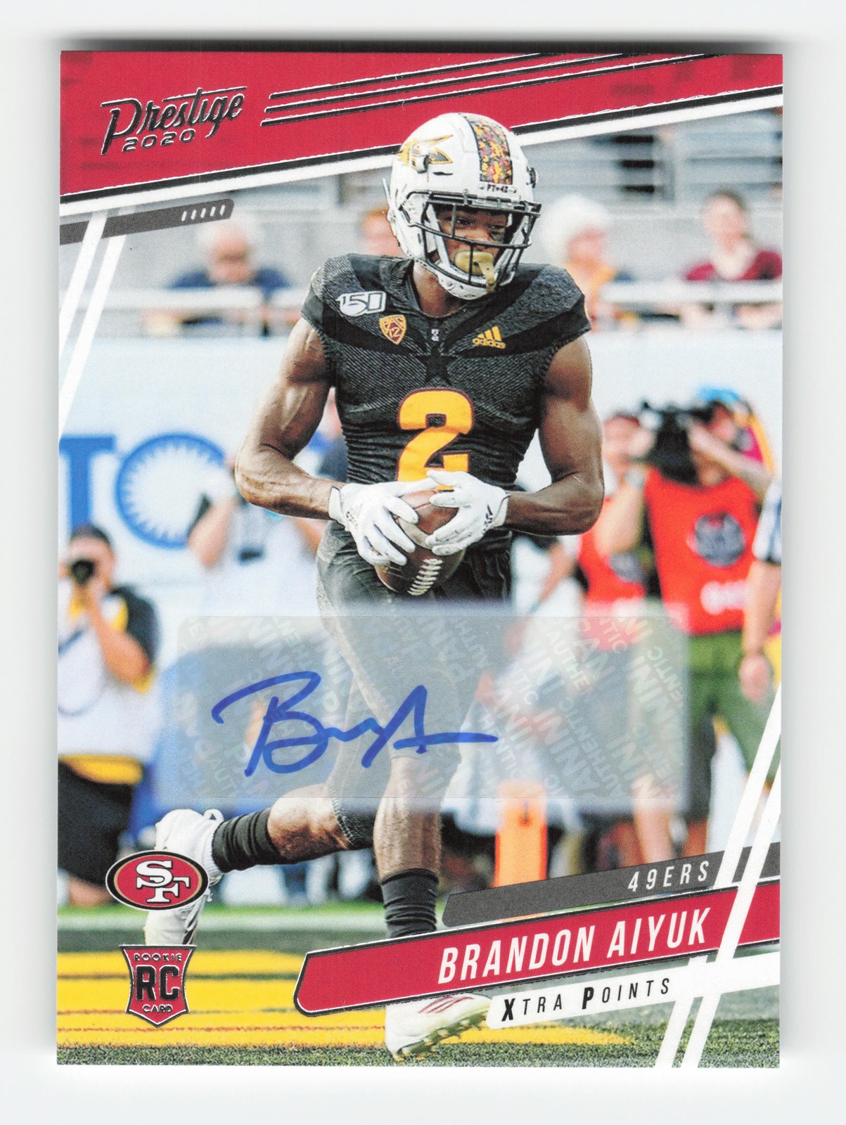 Brandon Aiyuk Panini Prestige #211 Signature Xtra Points