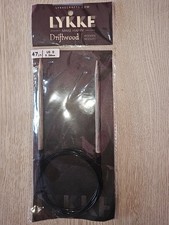 Lykke Driftwood Wooden Fixed Circular Knitting Needles Size US 9/5.5mm 47 inch