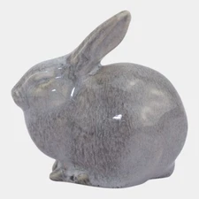 Rookwood 1955 Art Pottery Violet Gray Shaded Rabbit Paperweight Figurine 6160