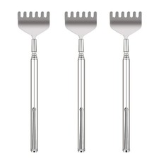 Extendable Back Scratcher for Men 3 Pack Portable Telescopic Metal Back Scrat...