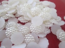 500/50 Beads 13mm half White Table Decoration Pearls Wax PL47