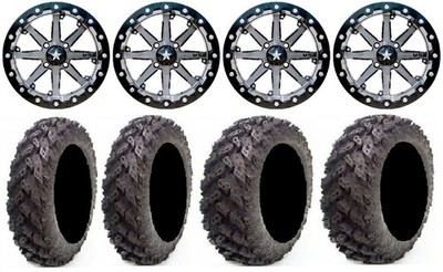 MSA Lok 14'' ATV Wheels 26'' Reptile Tires Can-Am Renegade Outlander