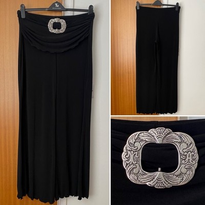 Joseph Ribkoff Wide Leg Flare Trousers Damen UK 14 L31  Black