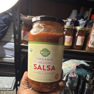 Wellsley Farms Organic Medium Salsa Chunky 35 oz USDA Certified