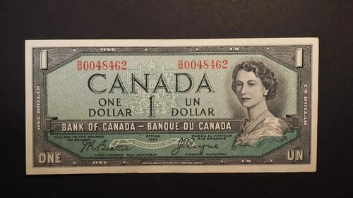 1954  $1 BANK OF CANADA  **NICE ** SHIPS FREE S4707