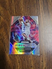 James Harden 2021 Draft Picks Fireworks Hyper Prizm #17-Arizona State