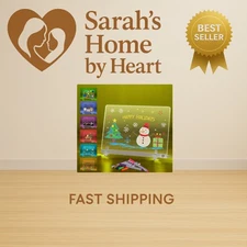 LED Doodle Glow Note Board 13.7"X10" – Light Up Acrylic Dry Erase Message Dra...