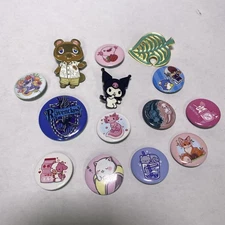 Animal Crossing Sanrio Cute! Pin Lot Of 14  ~ Cute ~ Backpack Purse Jacket Hat