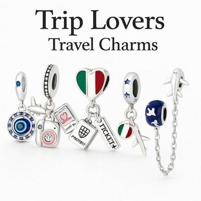 S925 Reines Silber Charm Bead für Armband Nelly Castro Trip Lovers Collection