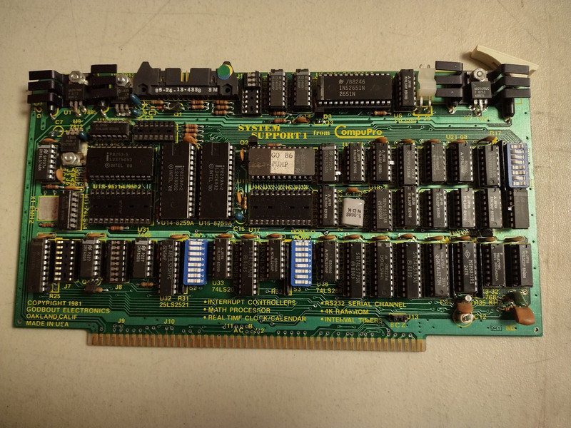 Vintage Compupro System Support 1 Multi Function Card Untested S100 Board 1981