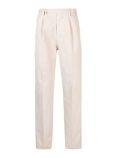 BRUNELLO CUCINELLI MEN'S CREAM TAILORED COTTON TROUSERS MSRP 1320 50