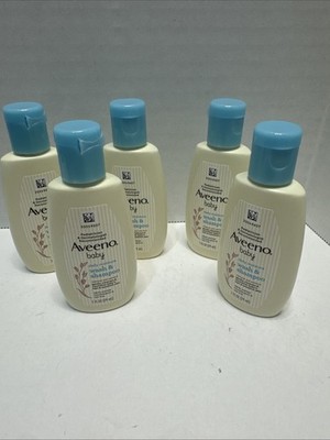 Aveeno Baby Wash and Shampoo with Oat Extract,  Lightly Scented, 5 fl. oz Travel