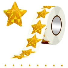 Brand New Gold Star Stickers Gold Star Stickers Versatile Use 1 Roll 500 Pieces