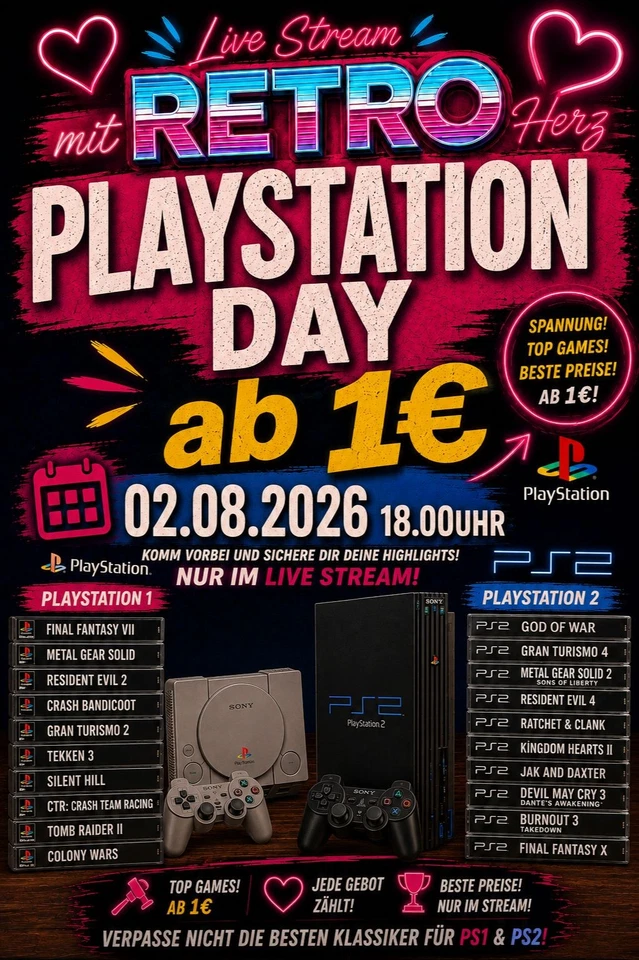 PLAYSTATION DAY - ALLES AB 1€ - PLAYSTATION SPIELE  + ZUBEHÖR