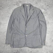 Cappotto sportivo leggero a righe Boggi Milano Seersucker sfoderato taglia 52R