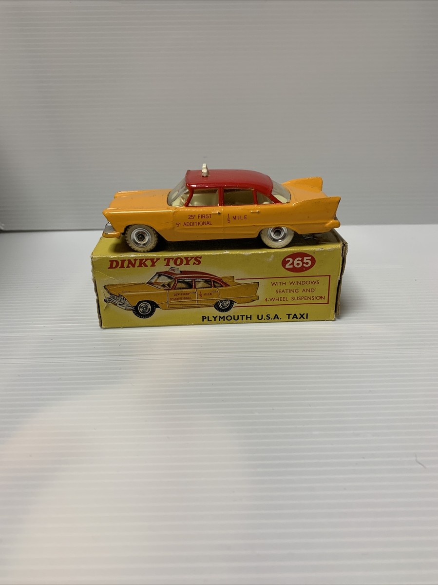 美品　DINKY TOYS PLYMOUTH USA TAXI ミニカー Dinky 265, Plymouth Taxi - Free Price Guide & Review