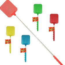Extendable Fly Swatter Catcher Telescopic Insect Swat Bug Mosquito Wasp Killer 