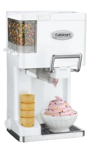 Cuisinart CIM-46PC 1.5 Quart Ice Cream Maker Yogurt Sorbet w Large