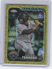 2024 Topps Pro Debut Enmanuel Terrero PDC-12 Gold Mini Diamond Refractor /50 