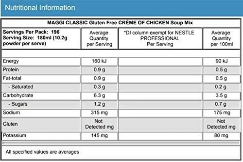 Maggi Gluten Free Crème of Chicken Soup Mix, 2kg (Makes 35.3 litres, 196 Serves) - Picture 8 of 17