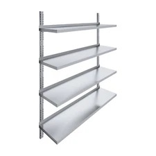 AmGood 16 in. x 60 in. Four-Tier Metal Wall Mount Shelf