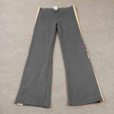 Puma Sweatpants Womens Medium Gray Pockets Elastic Waist