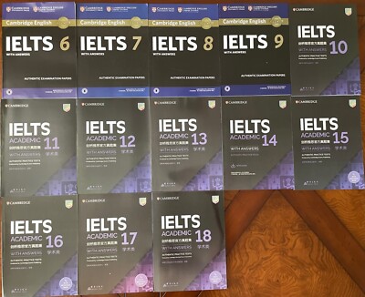 2024 AU STOCK LATEST NEW Cambridge IELTS 6-18 Academic Books with Answer Key