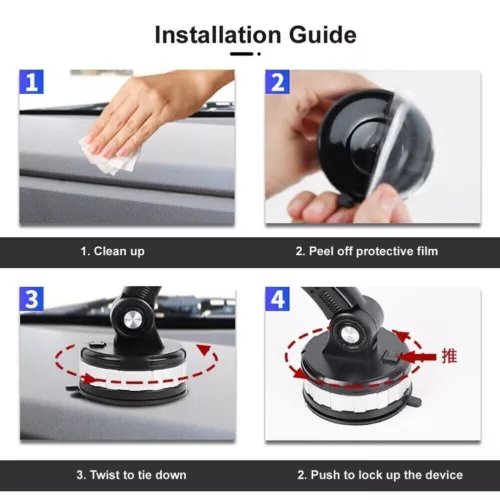 Universal Auto LKW Halterung Handy Halter Ständer Armaturenbrett/Windschutzscheibe für Handy - Bild 11 von 13