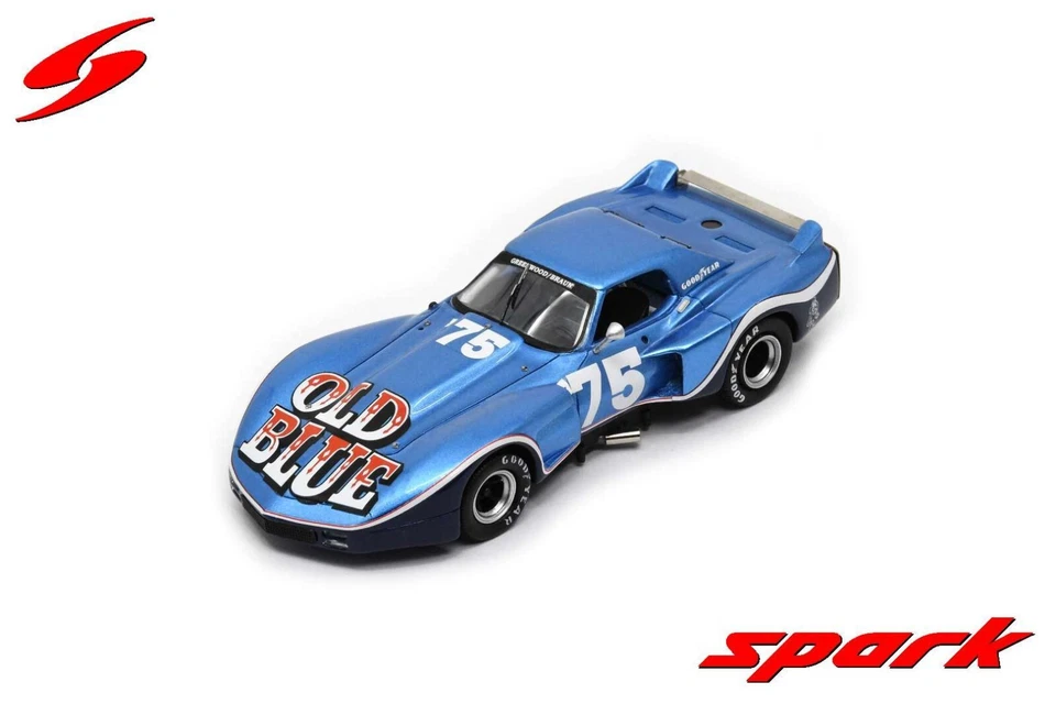 Spark 1/43 Corvette Greenwood #75 Road America 1975 John Greenwood US193