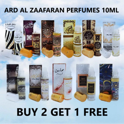 Ard Al Zaafaran Concetrated Oil Perfumes 10ml Alcohol Free (BUY 2 GET 1 FREE)