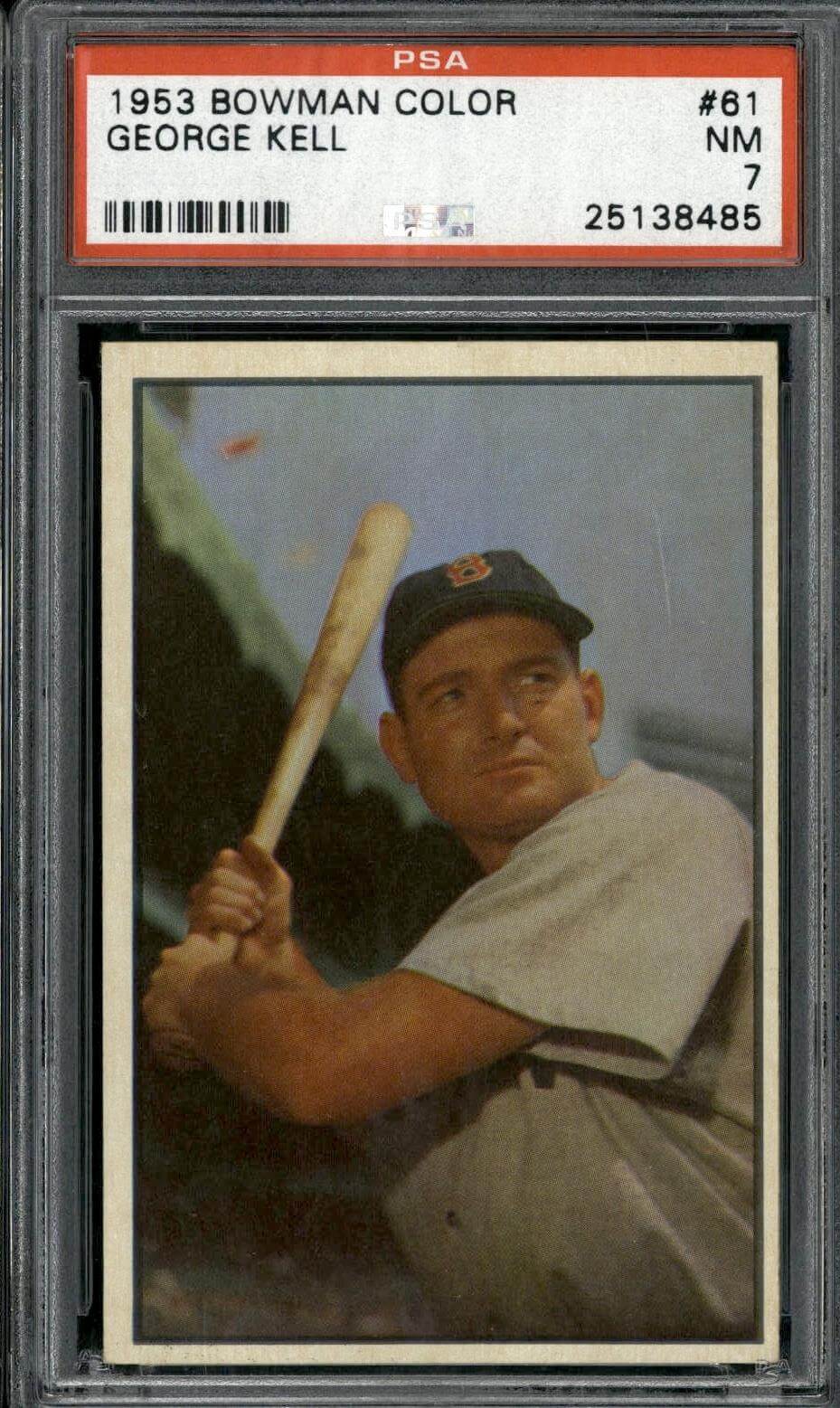 1953 Bowman Color #61 George Kell - PSA 7