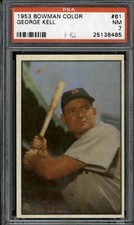 1953 Bowman Color #61 George Kell - PSA 7