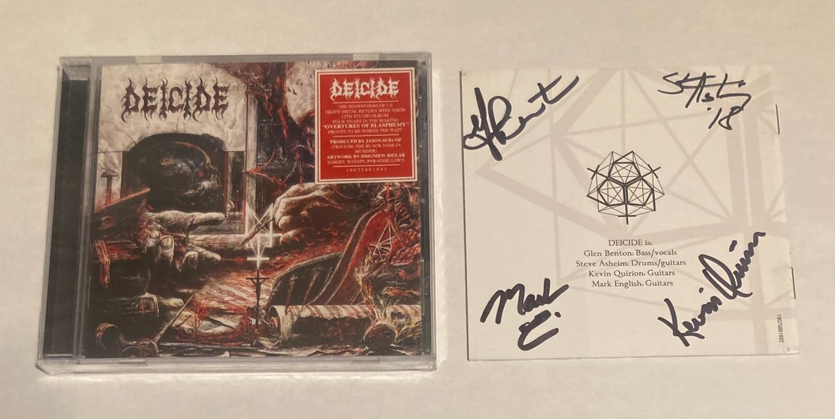 【中古】 Deicide ディーサイド / Overtures Of Blasphemy DEICIDE - Overtures Of Blasphemy [used] CD Signed/Autograph