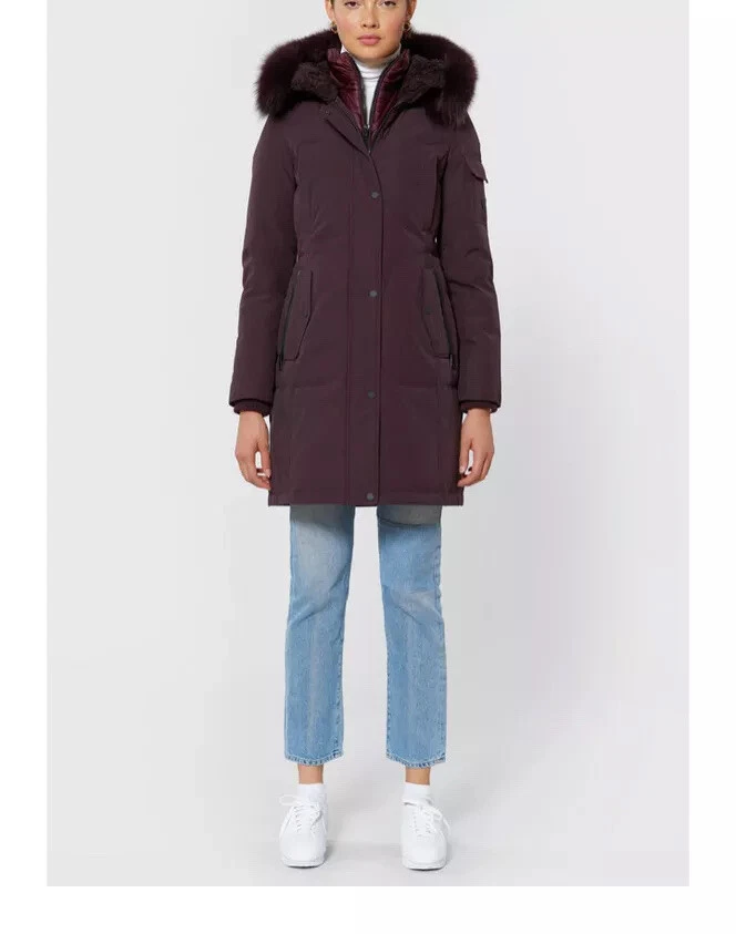 1 madison genuine fox fur trimmed parka hotsell