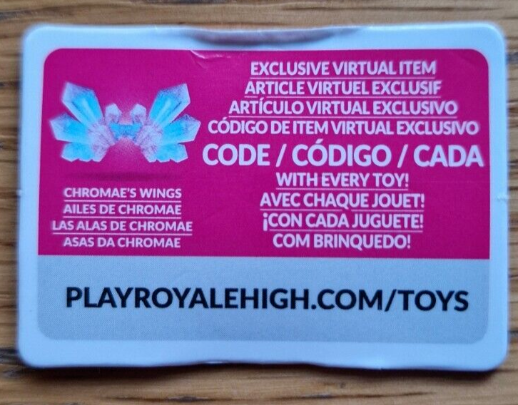 Roblox Royale High CHROMAE 'S WINGS RARE CODE SENT INMEDIATE | eBay UK