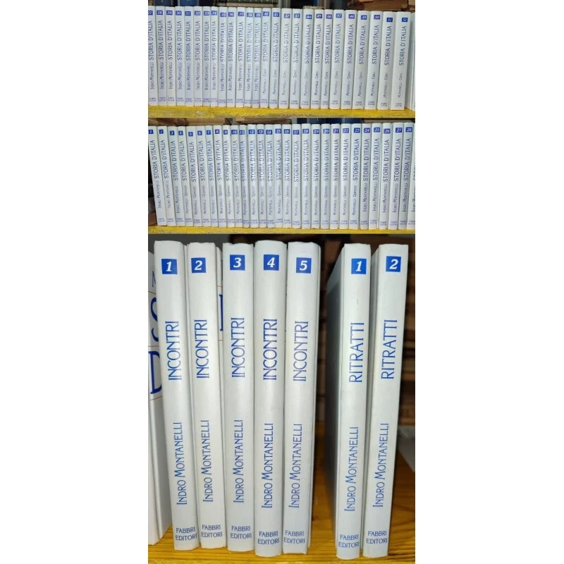 Indro Montanelli STORIA D'ITALIA + RITRATTI + INCONTRI. 59 volumi Fabbri Editori - Immagine 4 di 4
