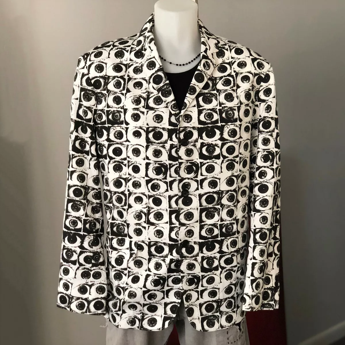 SUPREME COMME des GARCONS SHIRT blazer Eyeball print size XL from S/S 2017