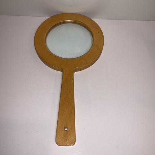 Vintage Large 13” Wood Framed Magnifying Glass With 4 3/4”Lens Rare Perri Knize - Picture 3 of 8