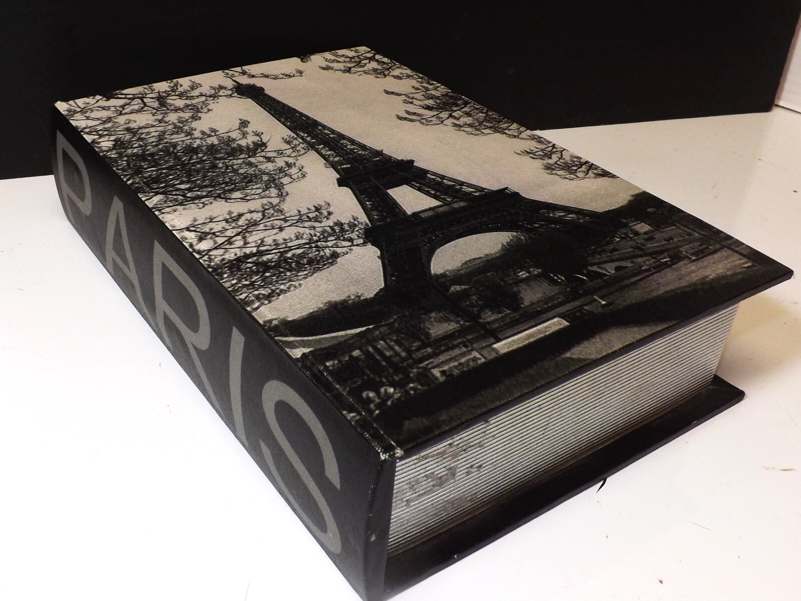 PARIS Book Hidden Storage Box Safe Secret Hidden Stash Hollow Box French Decor