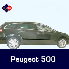 Rvs bumperbescherming Peugeot 508sw (kombi) 2011-2018 Rvs bumperbescherming Peugeot 508sw (kombi) 2011-2018