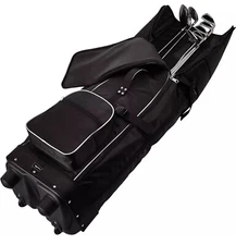 Amazon Basics Soft-Sided Golf Travel Bag | Black | NEW