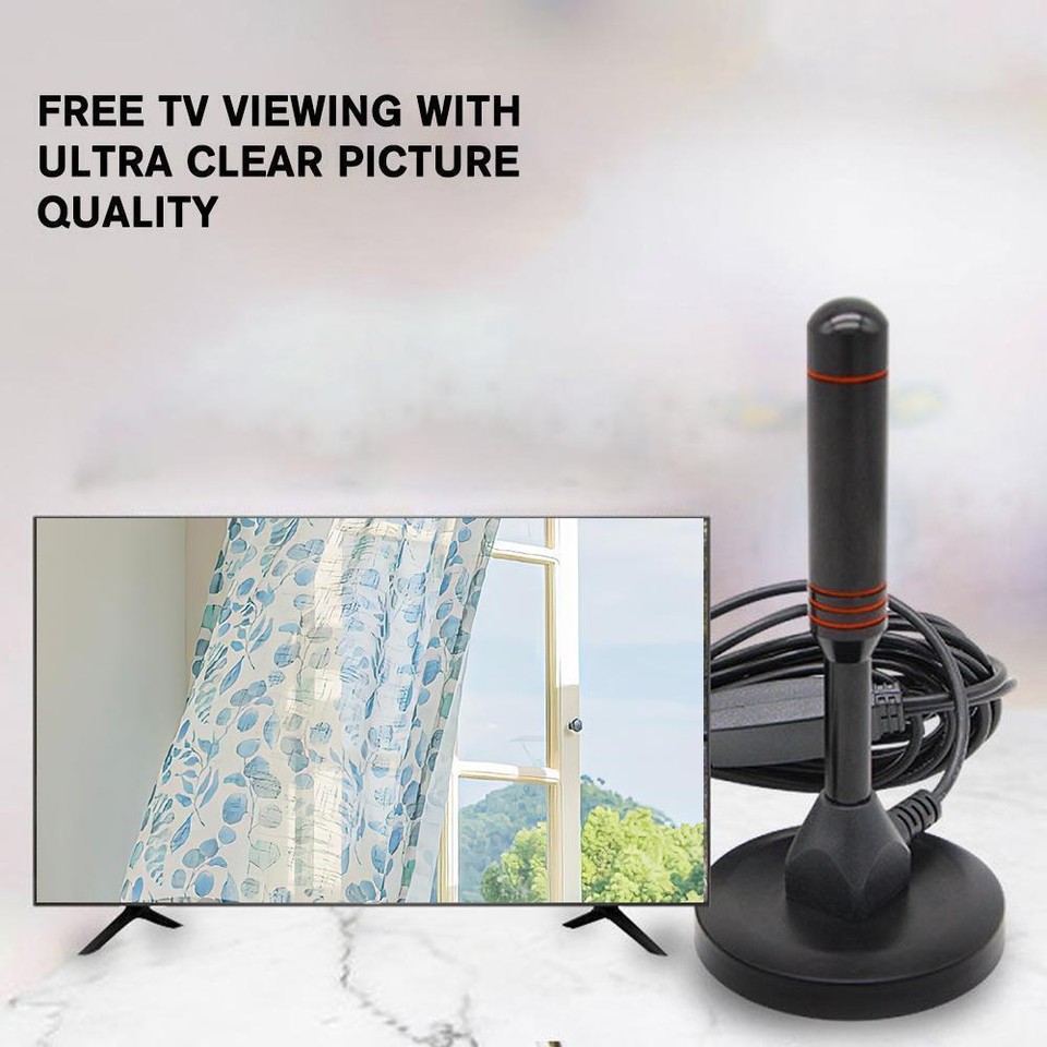 UK Best Portable TV Antenna Indoor Outdoor Digital HD Ariel Aerial eBay