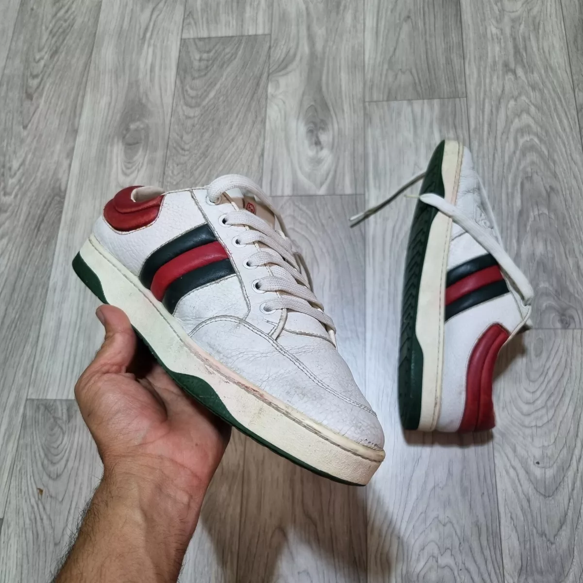 Worn gucci sales shoes