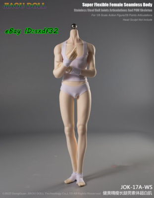 JIAOU DOLL JOK-17 1:6 Scale Super Flexible Seamless Male Body