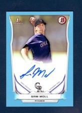 2014 BOWMAN PROSPECTS AUTOGRAPHS BLUE #PASM SAM MOLL 426/500 NRMT/MT