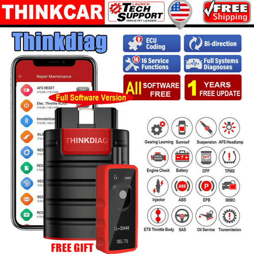 THINKCAR THINKDIAG Bidirectional Full Software Free OBD2 Scanner Diagnostic Tool - Picture 1 of 11