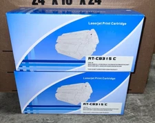 LOT OF 2 RT-CB315C Cyan Toner For Brother HL-4150CDN HL-4570CDW HL-4570CDWT MFC