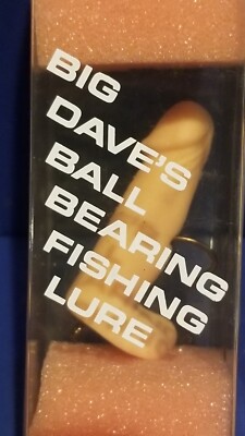 ball bearing fish lur Big Dave's Ball Bearing Fishing Lure Gag Gift Adult Novelty Vintage NOS MIB