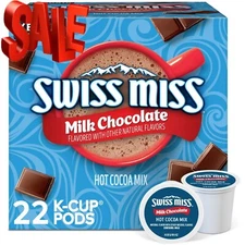 Swiss Miss Milk Chocolate Hot Cocoa, K-Cup Pods, 22 Count